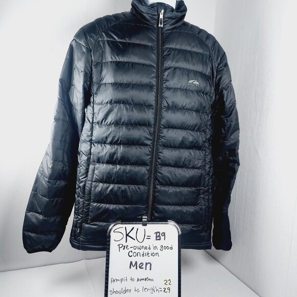 Golite Men's Black Long Sleeve Full-Zip Quilted 800 Down Puffer Jacket Size M - Picture 13 of 13